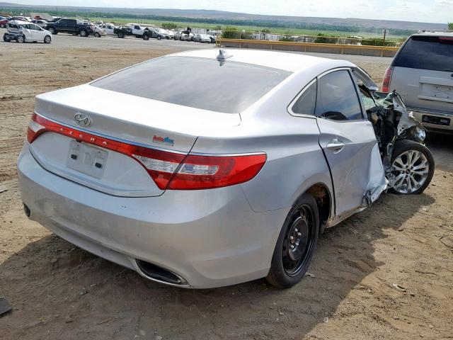 KMHFG4JG8DA253989 - 2013 HYUNDAI AZERA SILVER photo 4