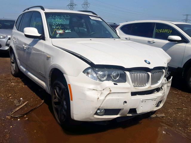 WBXPC9C48AWJ33261 - 2010 BMW X3 XDRIVE3 WHITE photo 1