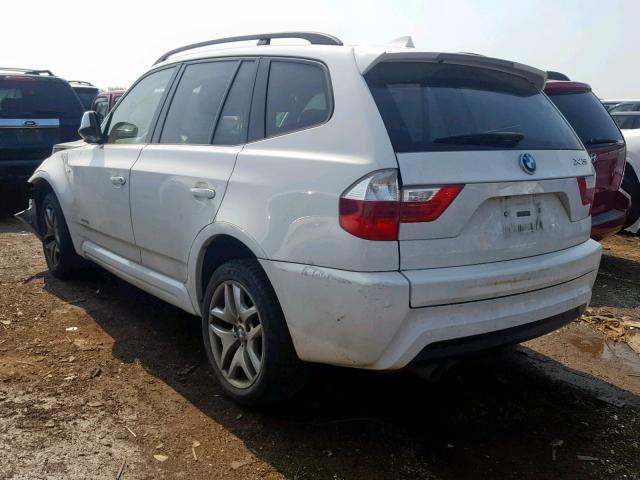 WBXPC9C48AWJ33261 - 2010 BMW X3 XDRIVE3 WHITE photo 3