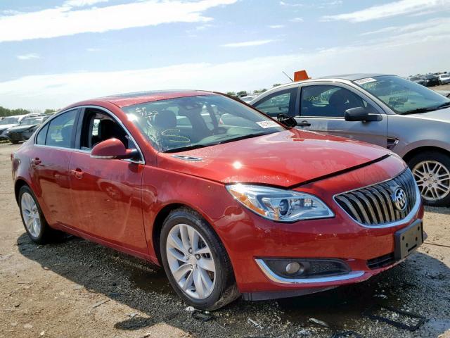 2G4GR5GX6F9285043 - 2015 BUICK REGAL PREM RED photo 1