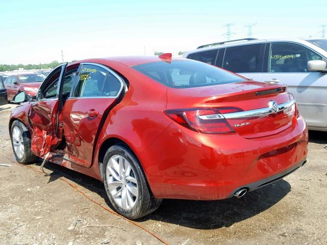 2G4GR5GX6F9285043 - 2015 BUICK REGAL PREM RED photo 3