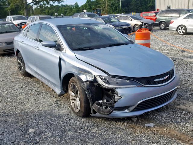 1C3CCCAB5FN725986 - 2015 CHRYSLER 200 LIMITE BLUE photo 1