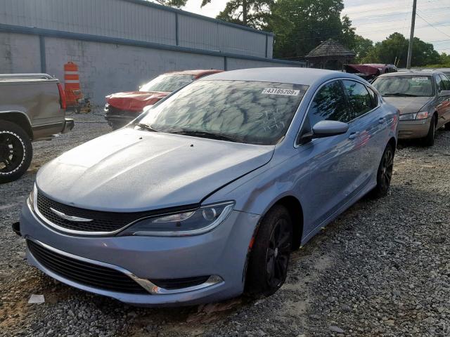 1C3CCCAB5FN725986 - 2015 CHRYSLER 200 LIMITE BLUE photo 2