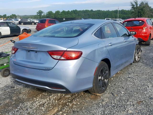 1C3CCCAB5FN725986 - 2015 CHRYSLER 200 LIMITE BLUE photo 4