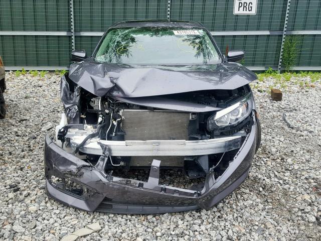 2HGFC2F76JH577180 - 2018 HONDA CIVIC EX GRAY photo 9