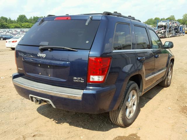 1J8HR58295C595621 - 2005 JEEP GRAND CHER BLUE photo 4