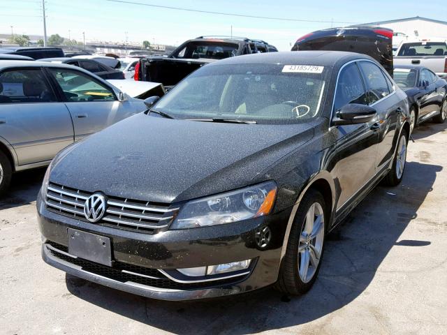 1VWBN7A33CC099893 - 2012 VOLKSWAGEN PASSAT SE BLACK photo 2