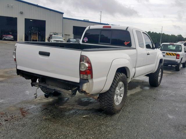 5TETU4GN2AZ709251 - 2010 TOYOTA TACOMA PRE WHITE photo 4