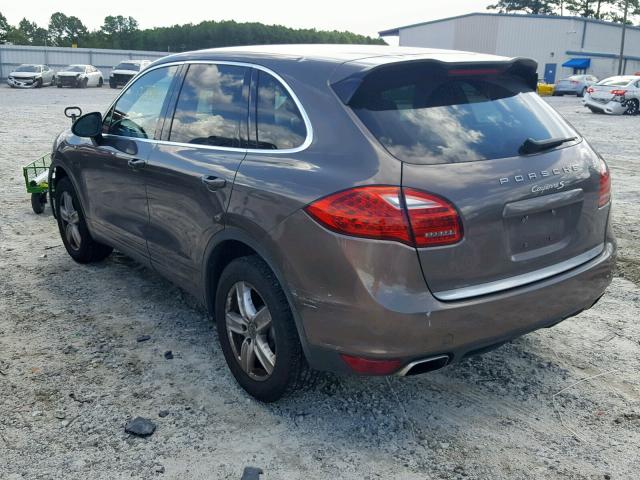 WP1AB2A28CLA41598 - 2012 PORSCHE CAYENNE S GRAY photo 3