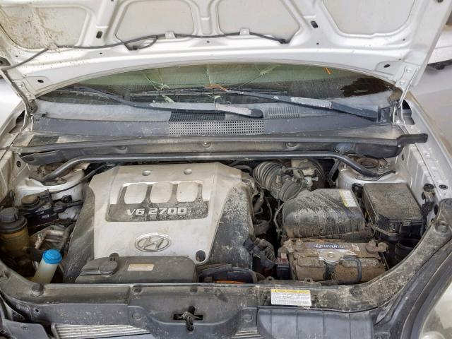 KM8JN72D15U107620 - 2005 HYUNDAI TUCSON GLS SILVER photo 7