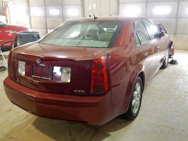 1G6DP577460104628 - 2006 CADILLAC CTS HI FEA RED photo 4