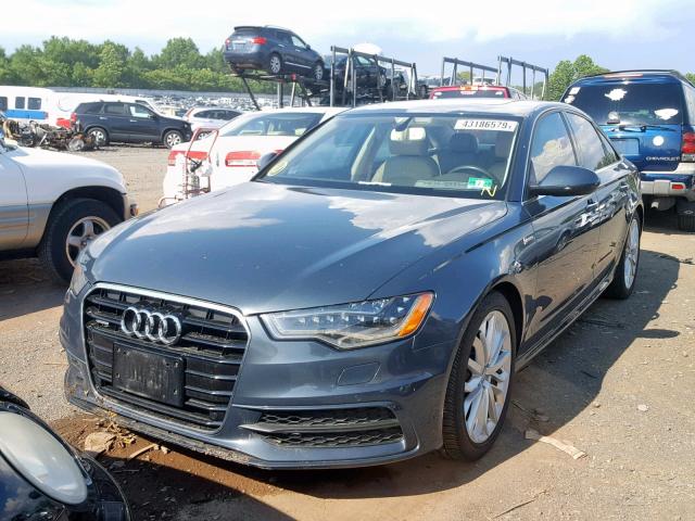 WAUBGAFC5CN006845 - 2012 AUDI A6 GRAY photo 2