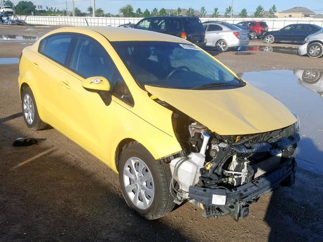 KNADM4A39G6572243 - 2016 KIA RIO LX YELLOW photo 1