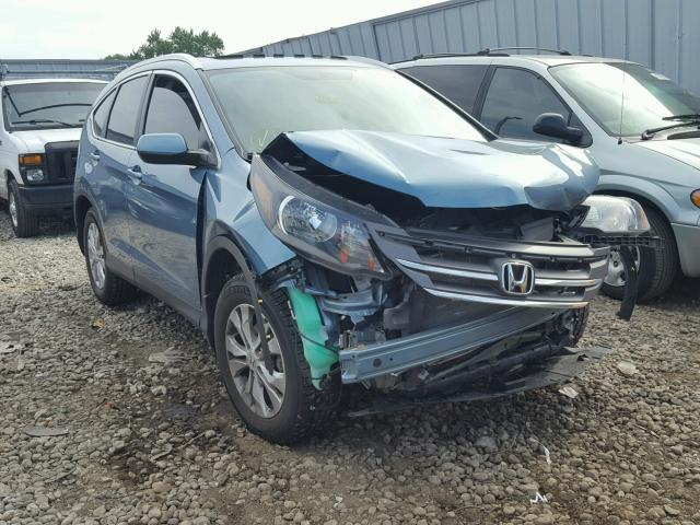 2HKRM4H70DH688062 - 2013 HONDA CR-V EXL GREEN photo 1