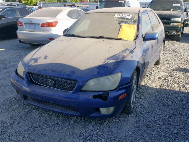 JTHBD192030074304 - 2003 LEXUS IS 300 BLUE photo 2