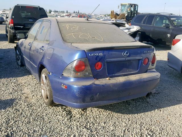 JTHBD192030074304 - 2003 LEXUS IS 300 BLUE photo 3