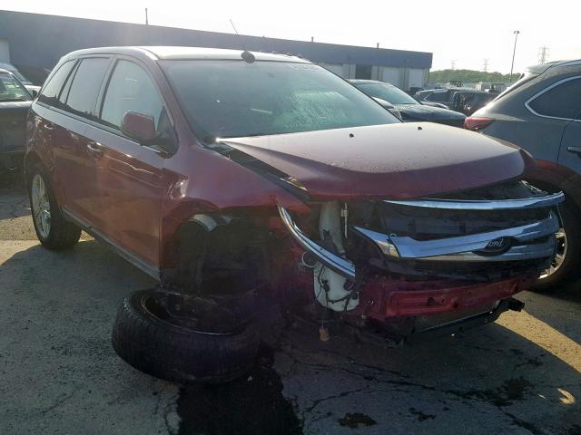 2FMDK3JC9DBA31432 - 2013 FORD EDGE SEL RED photo 1