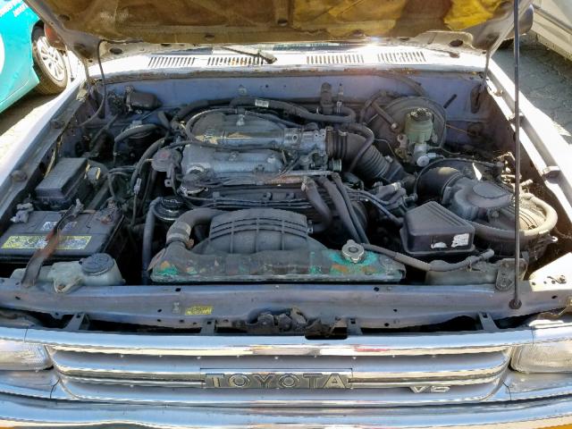 JT4VN93D4M5022554 - 1991 TOYOTA PICKUP 1/2 BLUE photo 7