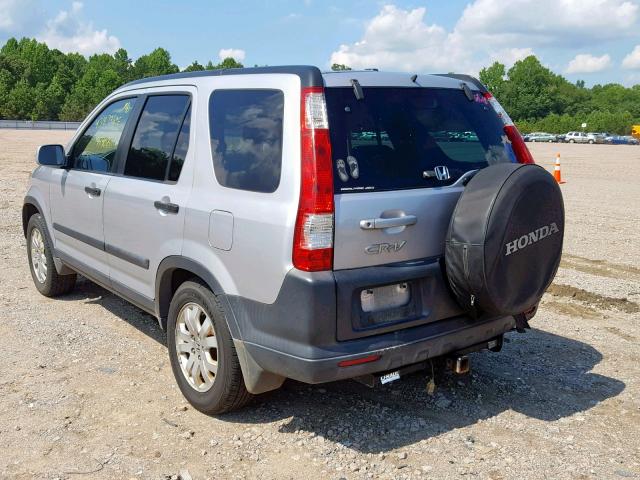 SHSRD78875U328824 - 2005 HONDA CR-V EX SILVER photo 3