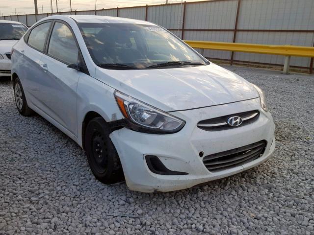 KMHCT4AE8GU013387 - 2016 HYUNDAI ACCENT SE WHITE photo 1