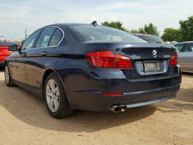 WBAXH5C58CDW09813 - 2012 BMW 528 XI BLUE photo 3