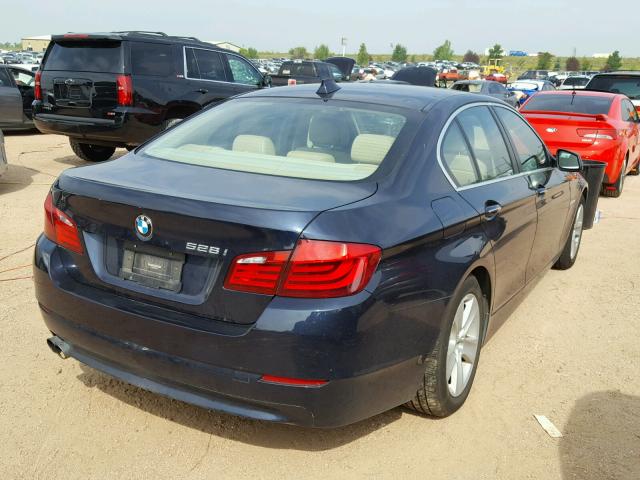 WBAXH5C58CDW09813 - 2012 BMW 528 XI BLUE photo 4