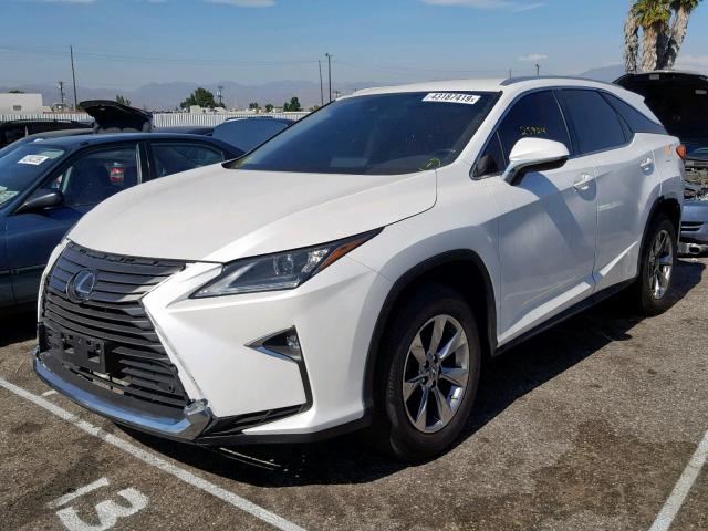 JTJGZKCA3J2004308 - 2018 LEXUS RX 350 L WHITE photo 2