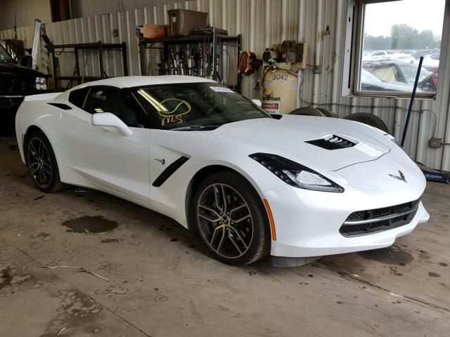 1G1YD2D75H5117736 - 2017 CHEVROLET CORVETTE S WHITE photo 1