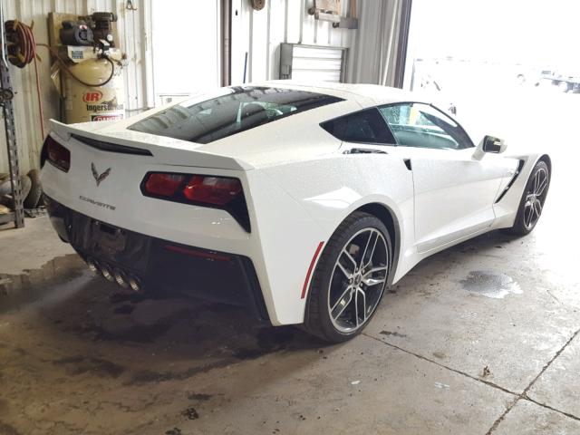 1G1YD2D75H5117736 - 2017 CHEVROLET CORVETTE S WHITE photo 4