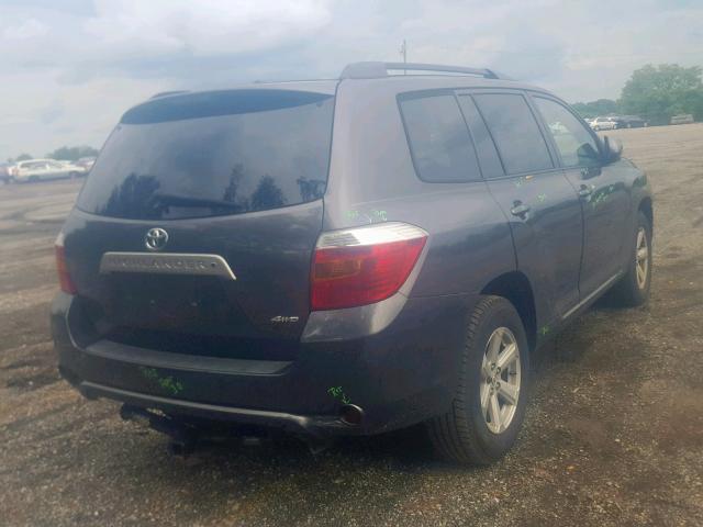 5TDJK3EH2AS032526 - 2010 TOYOTA HIGHLANDER GRAY photo 4