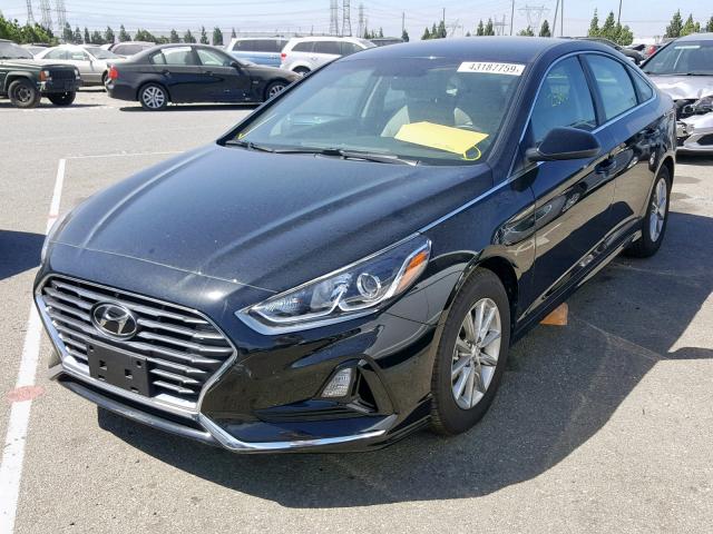 5NPE24AA4JH671240 - 2018 HYUNDAI SONATA ECO BLACK photo 2