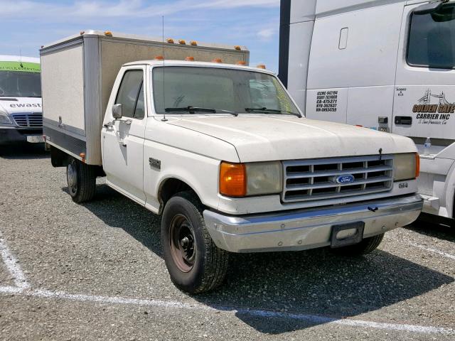 2FDHF37H5LCB11098 - 1990 FORD F350 WHITE photo 1