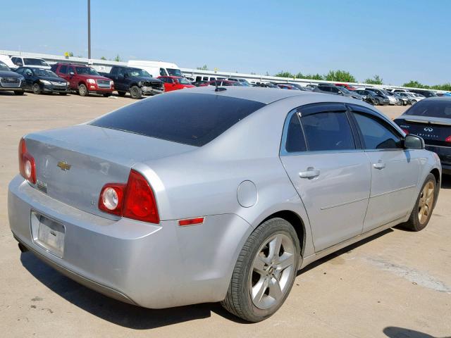 1G1ZH57B89F180447 - 2009 CHEVROLET MALIBU 1LT SILVER photo 4