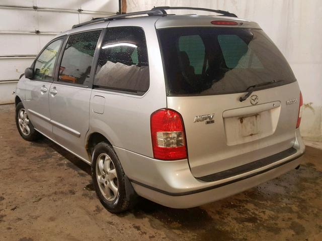 JM3LW28G0Y0159600 - 2000 MAZDA MPV WAGON SILVER photo 3