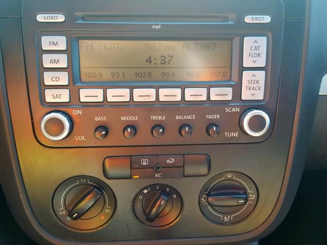 3VWDJ71K78M092592 - 2008 VOLKSWAGEN GLI შავი ფოტო 9