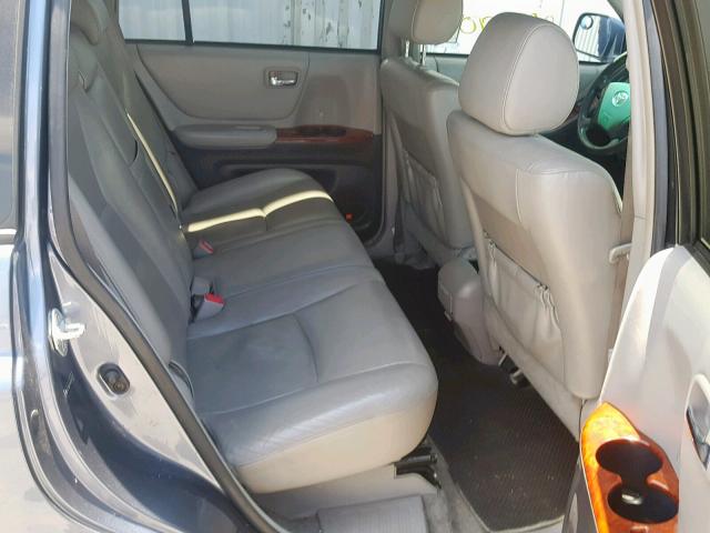 JTEDW21A860013702 - 2006 TOYOTA HIGHLANDER BLUE photo 6