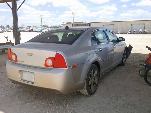 1G1ZC5EU8CF144607 - 2012 CHEVROLET MALIBU 1LT 银色 照片 4