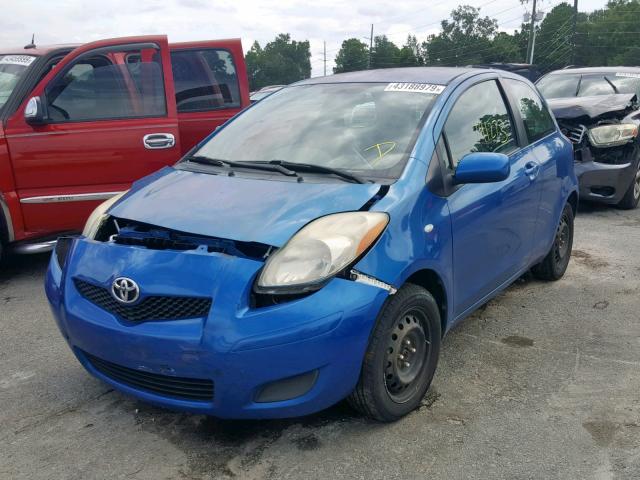 JTDJT4K39A5325289 - 2010 TOYOTA YARIS BLUE photo 2