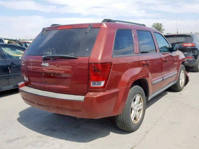 1J8GR48K27C542378 - 2007 JEEP GRAND CHER BURGUNDY photo 4