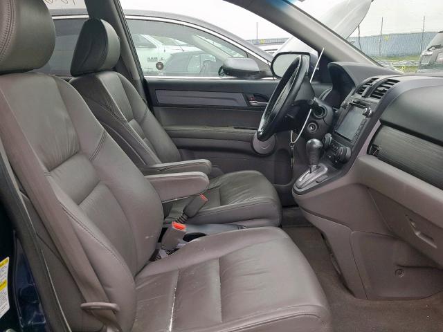 5J6RE48737L817810 - 2007 HONDA CR-V EXL BLUE photo 5