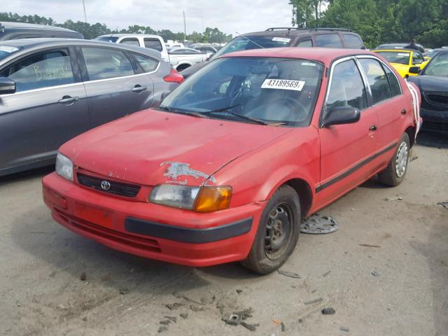 JT2EL56E4S7008277 - 1995 TOYOTA TERCEL DX RED photo 2