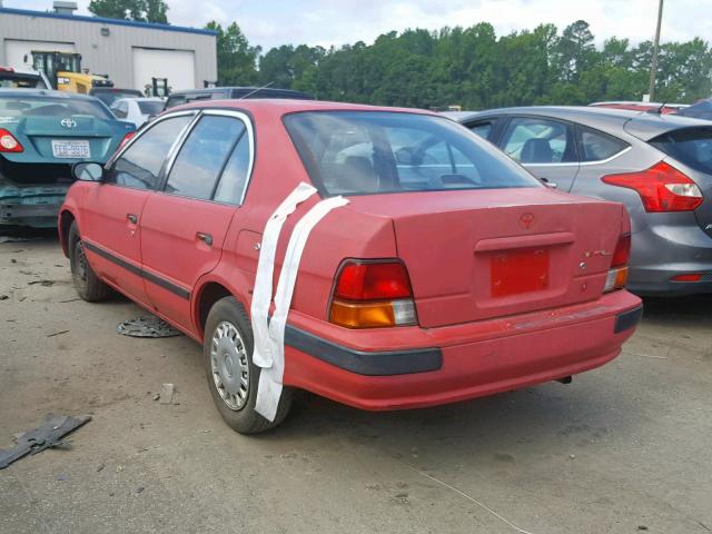 JT2EL56E4S7008277 - 1995 TOYOTA TERCEL DX RED photo 3