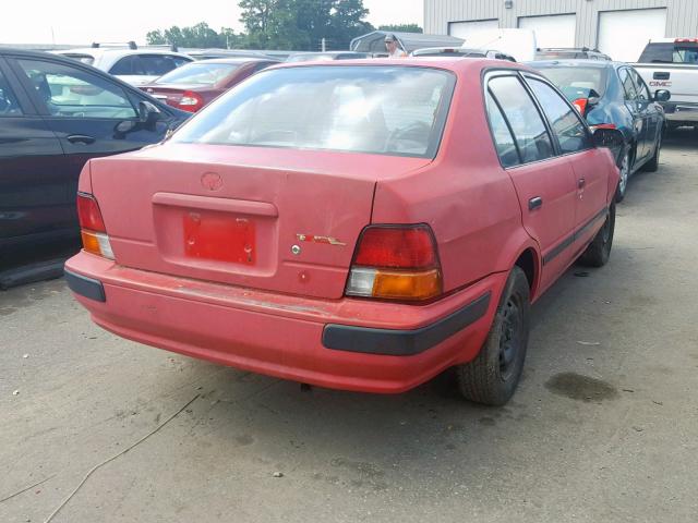 JT2EL56E4S7008277 - 1995 TOYOTA TERCEL DX RED photo 4