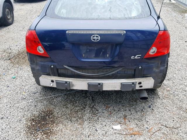 JTKDE167160112482 - 2006 TOYOTA SCION TC ლურჯი ფოტო 9