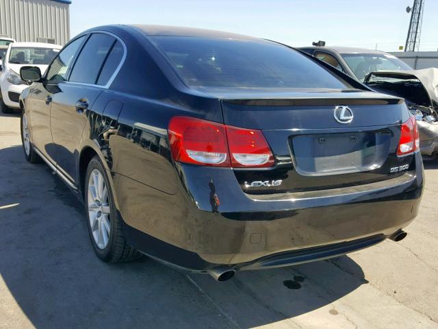 JTHBH96S765019444 - 2006 LEXUS GS 300 BLACK photo 3