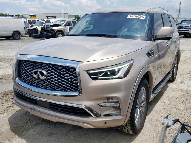 JN8AZ2NF2J9660951 - 2018 INFINITI QX80 BASE TAN photo 2