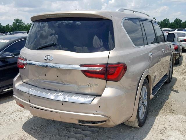 JN8AZ2NF2J9660951 - 2018 INFINITI QX80 BASE TAN photo 4