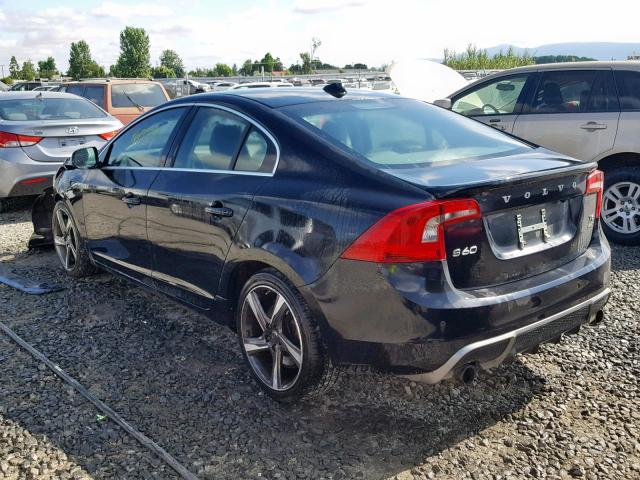 YV1902FH7D2229036 - 2013 VOLVO S60 T6 BLACK photo 3