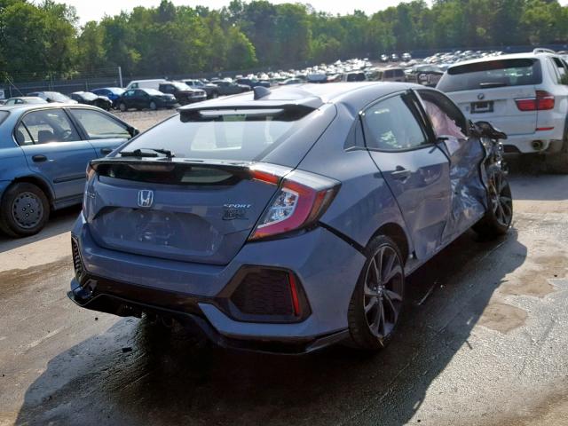 SHHFK7H44KU410985 - 2019 HONDA CIVIC SPOR GRAY photo 4