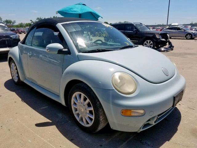 3VWCM31Y84M310663 - 2004 VOLKSWAGEN NEW BEETLE TEAL photo 1